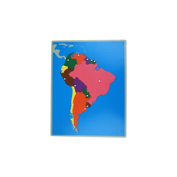 Térkép (kirakós): Dél-Amerika